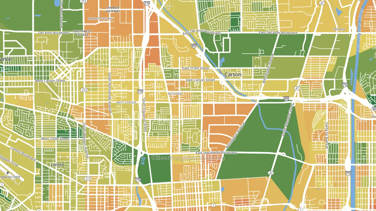 90745, CA block-group voter-turnout map
