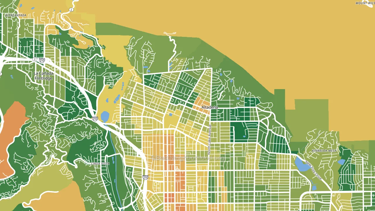 91001, CA block-group voter-turnout map