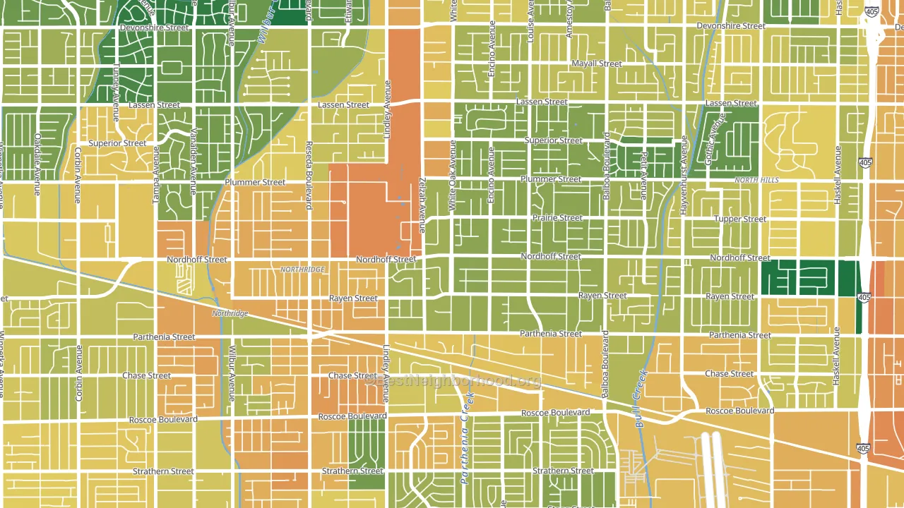 91325, CA block-group voter-turnout map