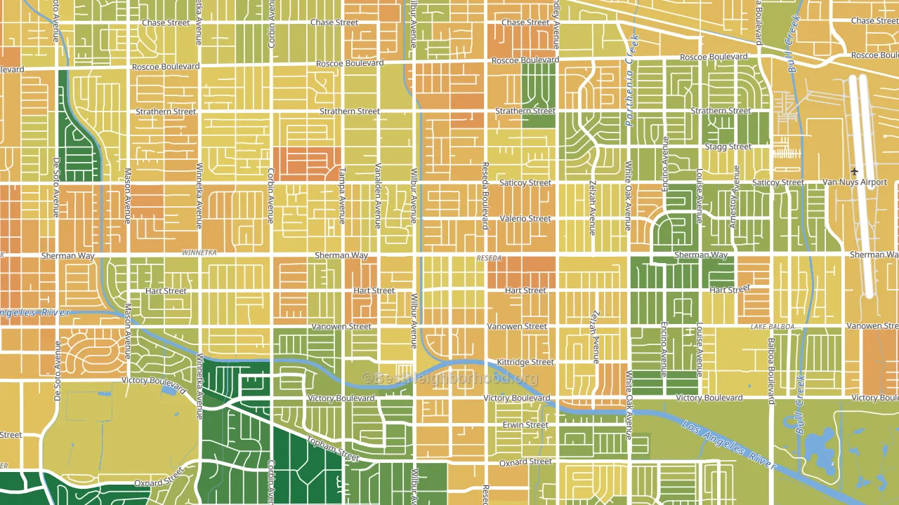 91335, CA block-group voter-turnout map