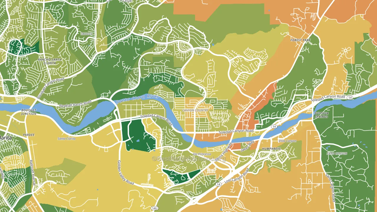 91351, CA block-group voter-turnout map