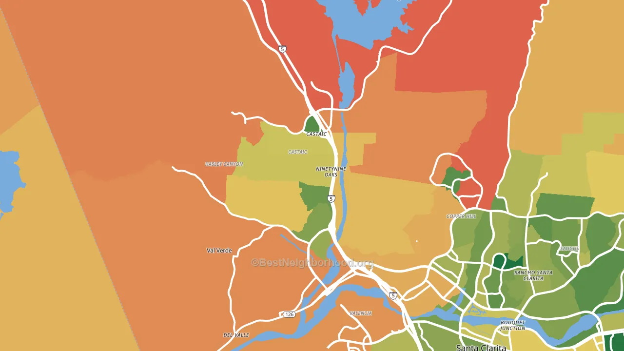 91384, CA block-group voter-turnout map