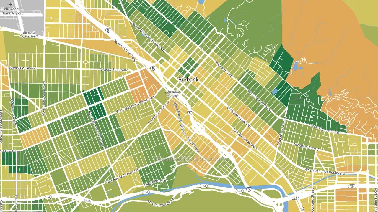 91502, CA block-group voter-turnout map