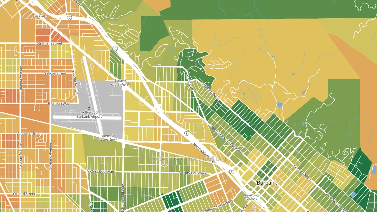 91504, CA block-group voter-turnout map