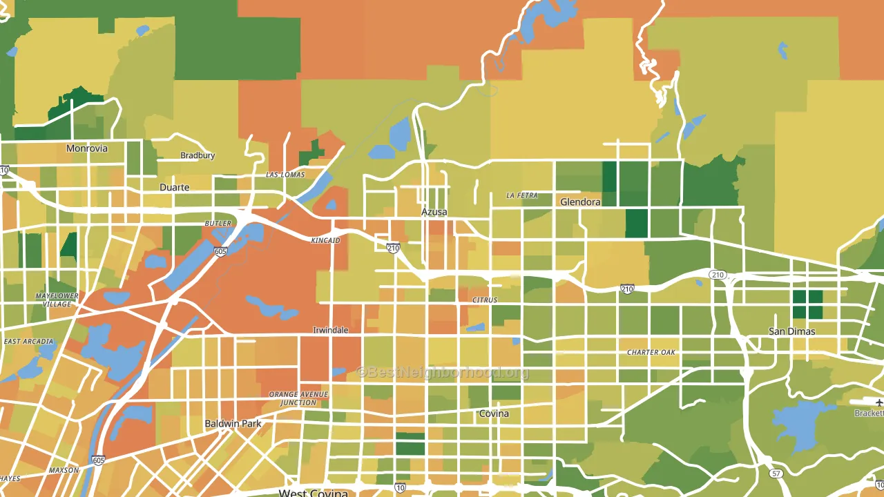 91702, CA block-group voter-turnout map