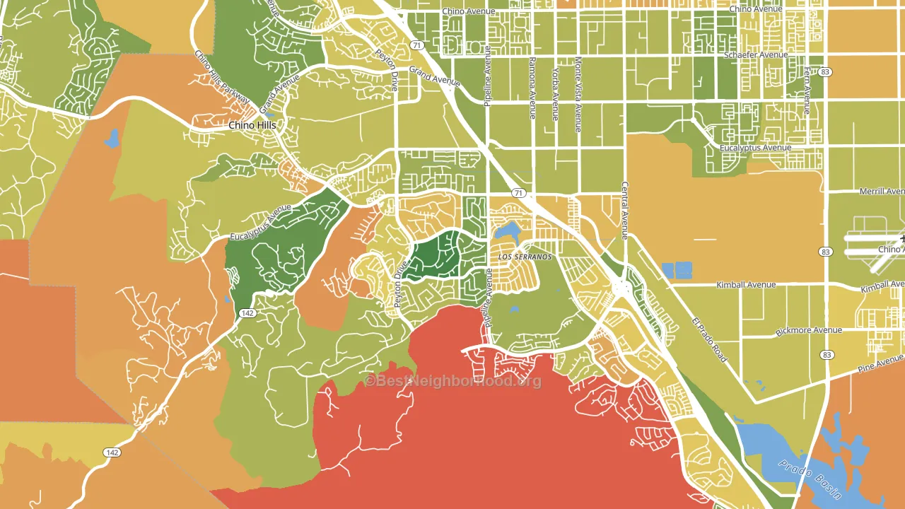 91709, CA block-group voter-turnout map
