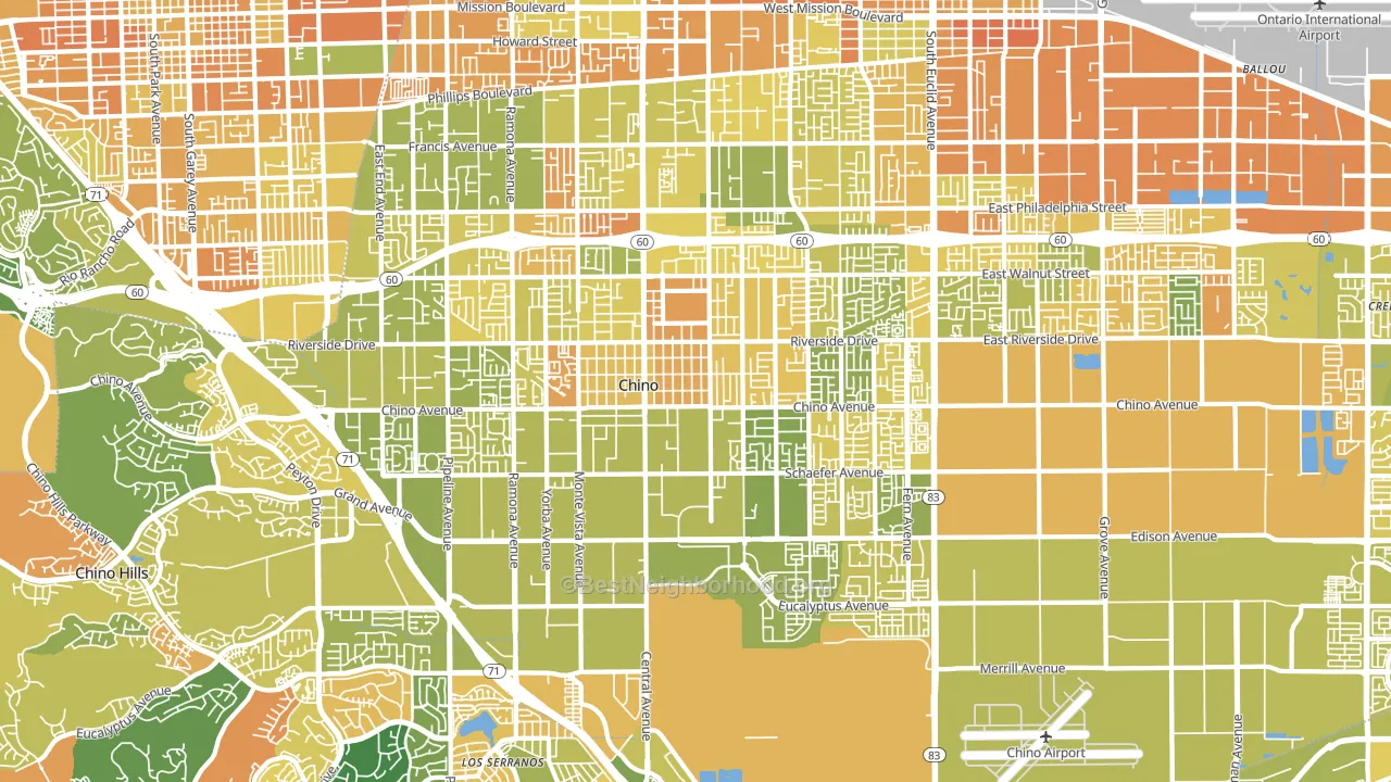 91710, CA block-group voter-turnout map