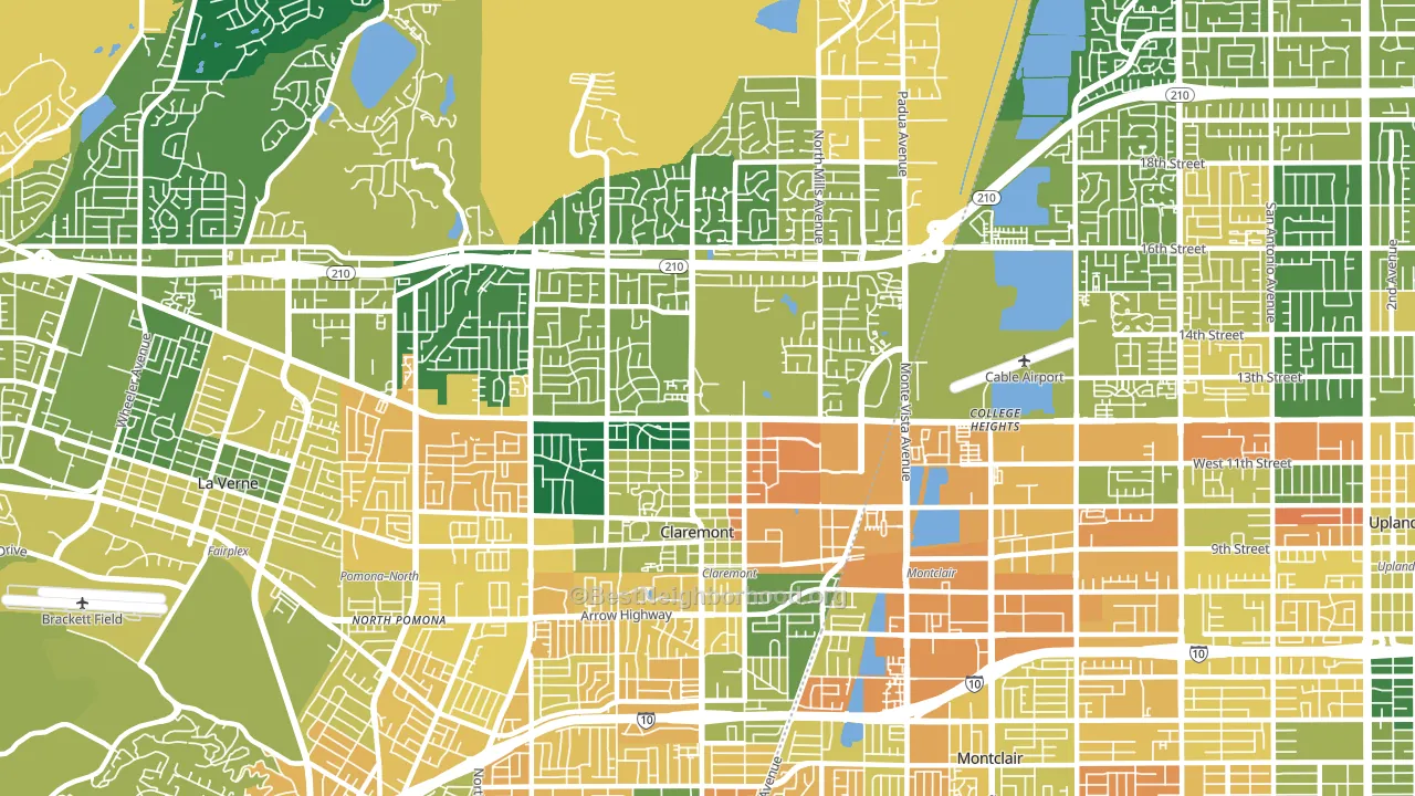 91711, CA block-group voter-turnout map