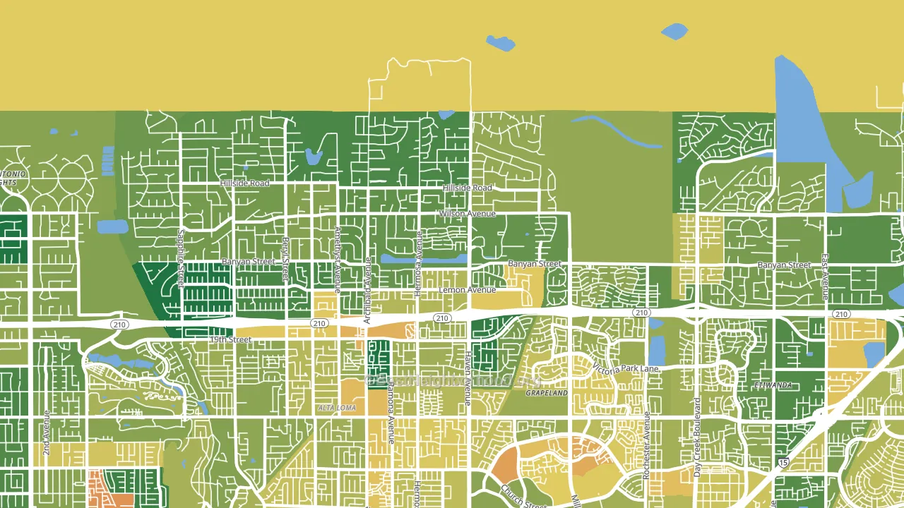 91737, CA block-group voter-turnout map