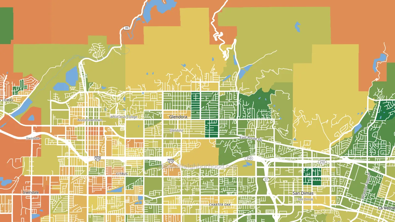91741, CA block-group voter-turnout map