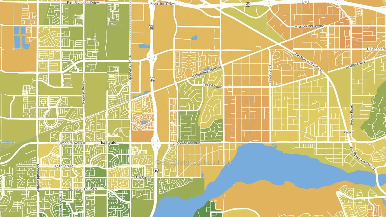 91752, CA block-group voter-turnout map