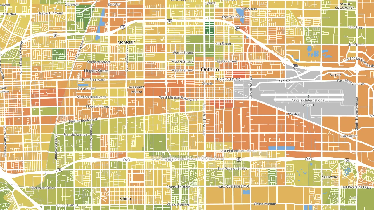 91762, CA block-group voter-turnout map