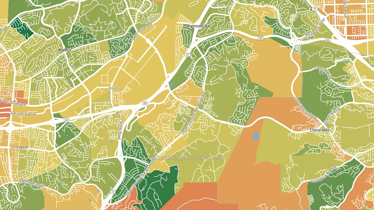 91765, CA block-group voter-turnout map