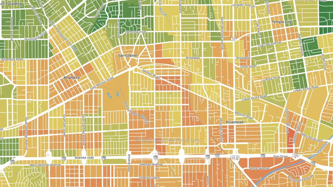 91776, CA block-group voter-turnout map