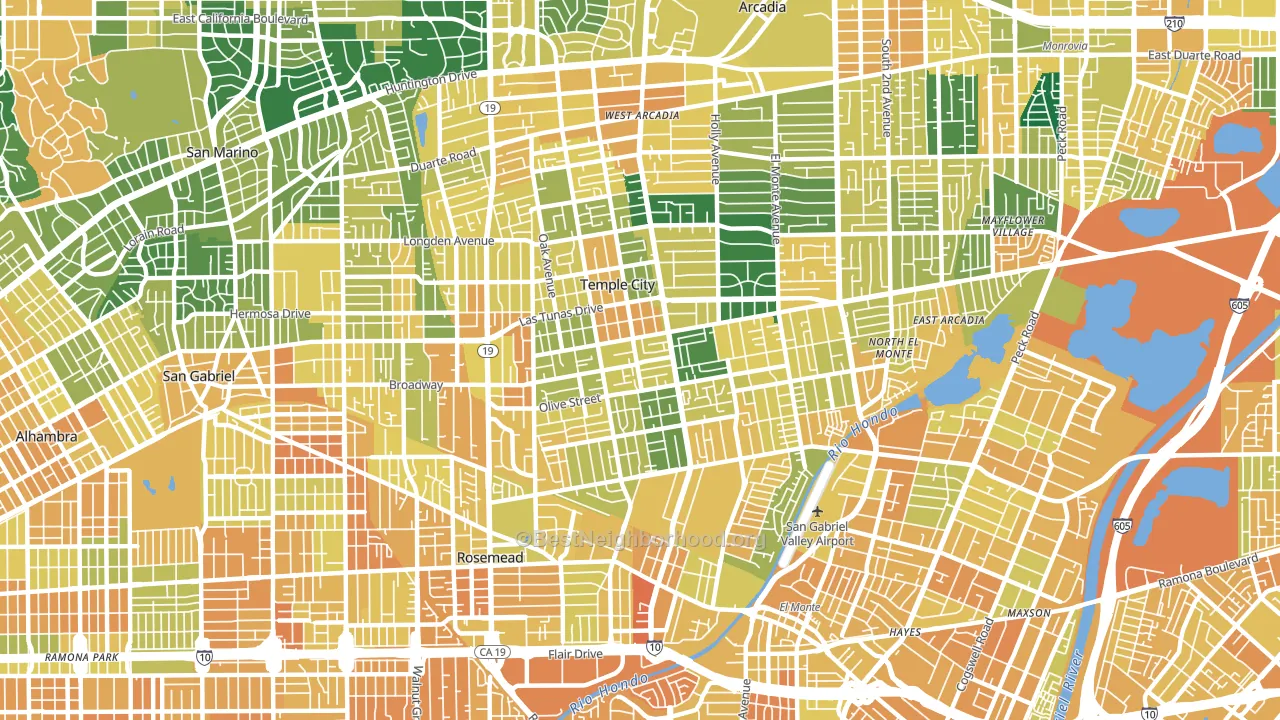 91780, CA block-group voter-turnout map