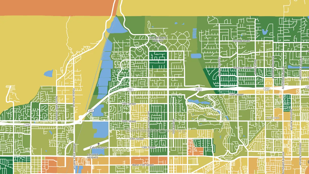 91784, CA block-group voter-turnout map