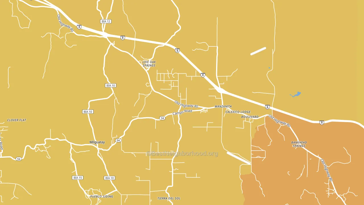 91905, CA block-group voter-turnout map