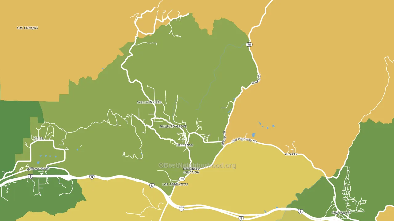 91916, CA block-group voter-turnout map