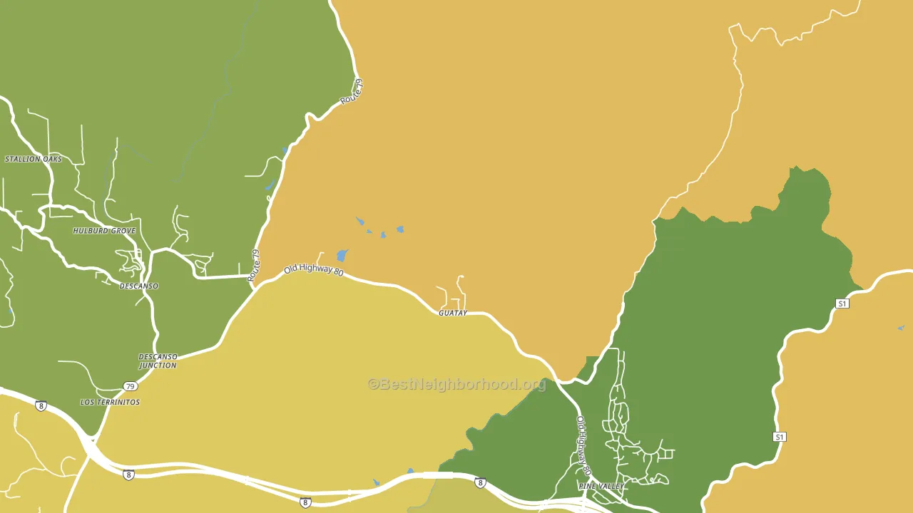 91931, CA block-group voter-turnout map