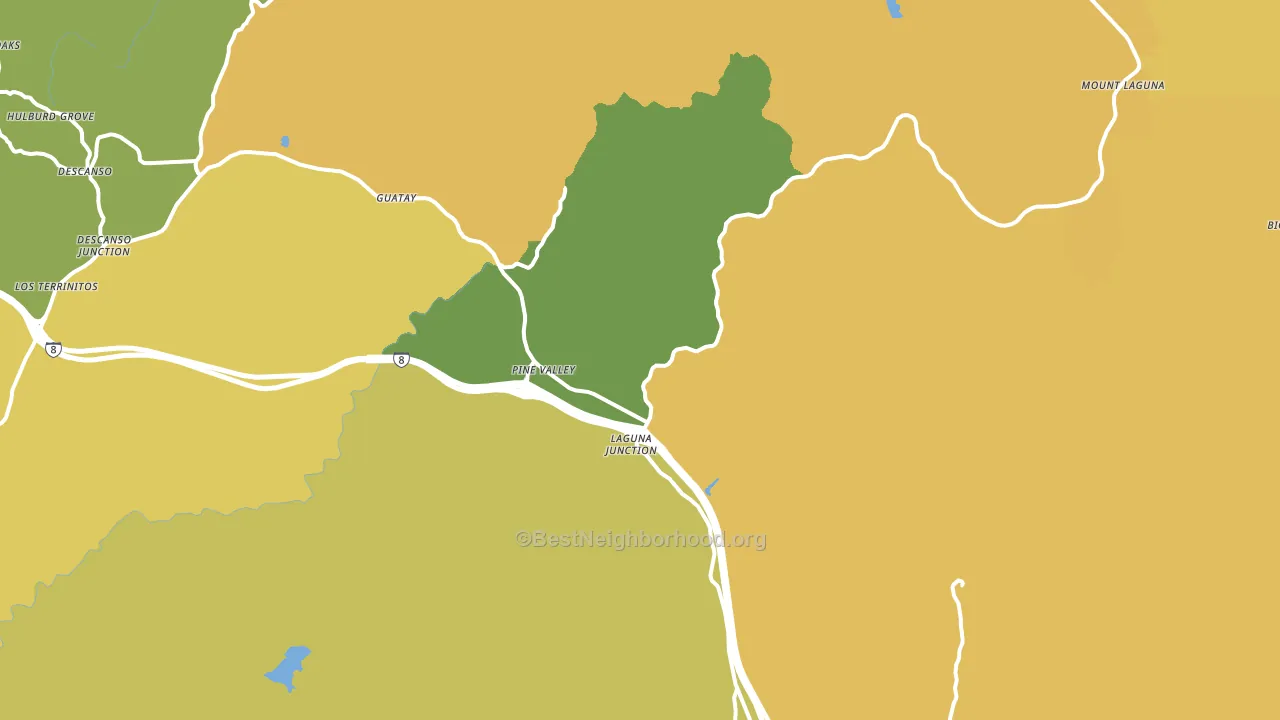 91962, CA block-group voter-turnout map