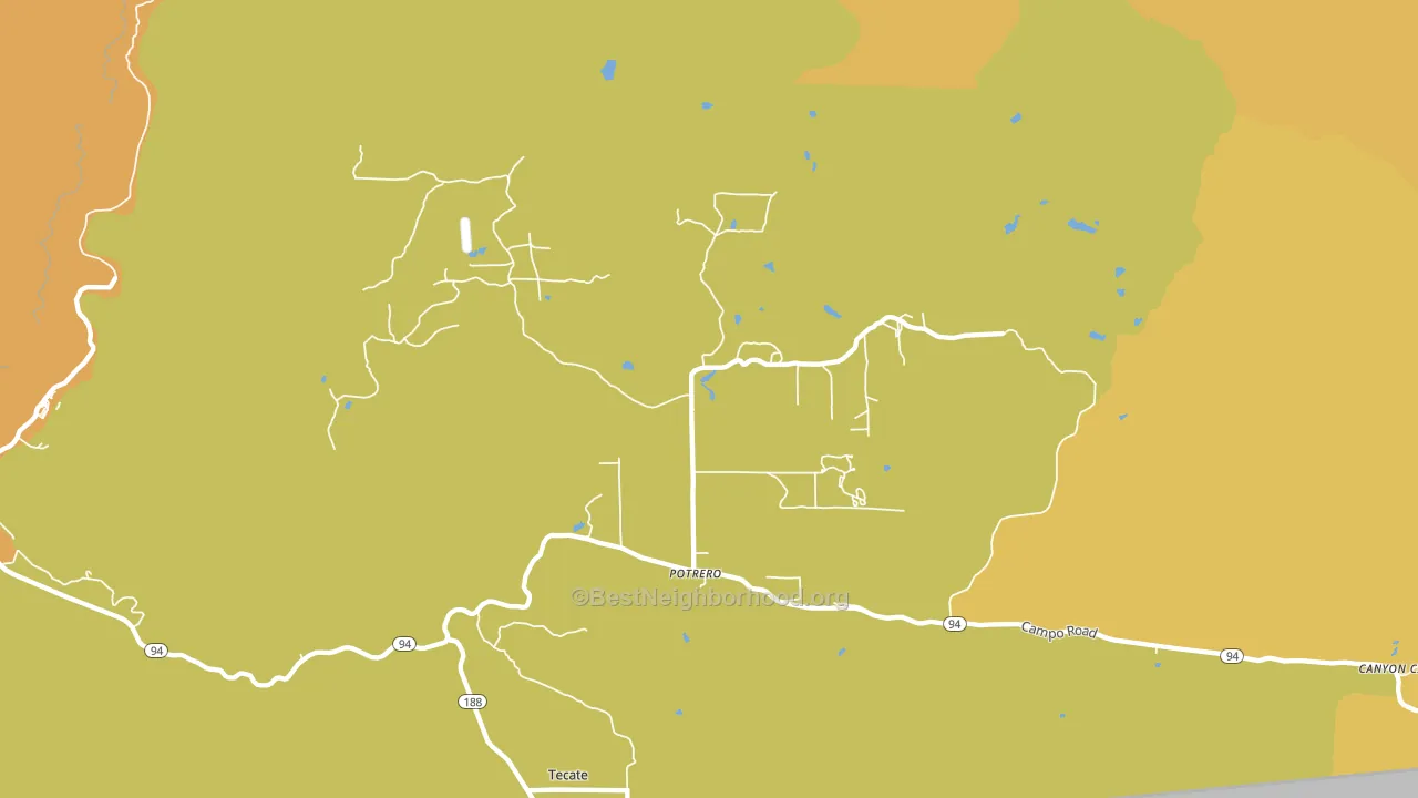 91963, CA block-group voter-turnout map