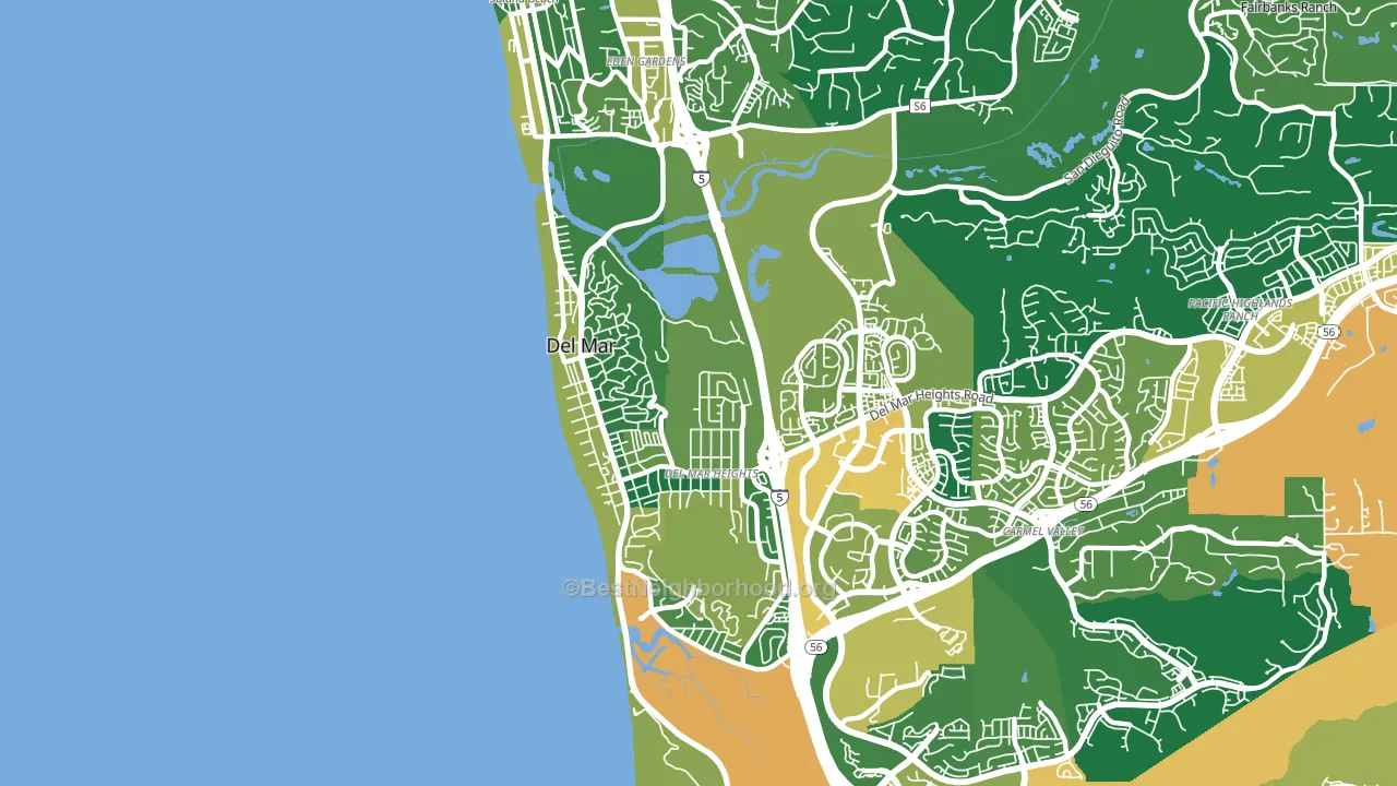 92014, CA block-group voter-turnout map