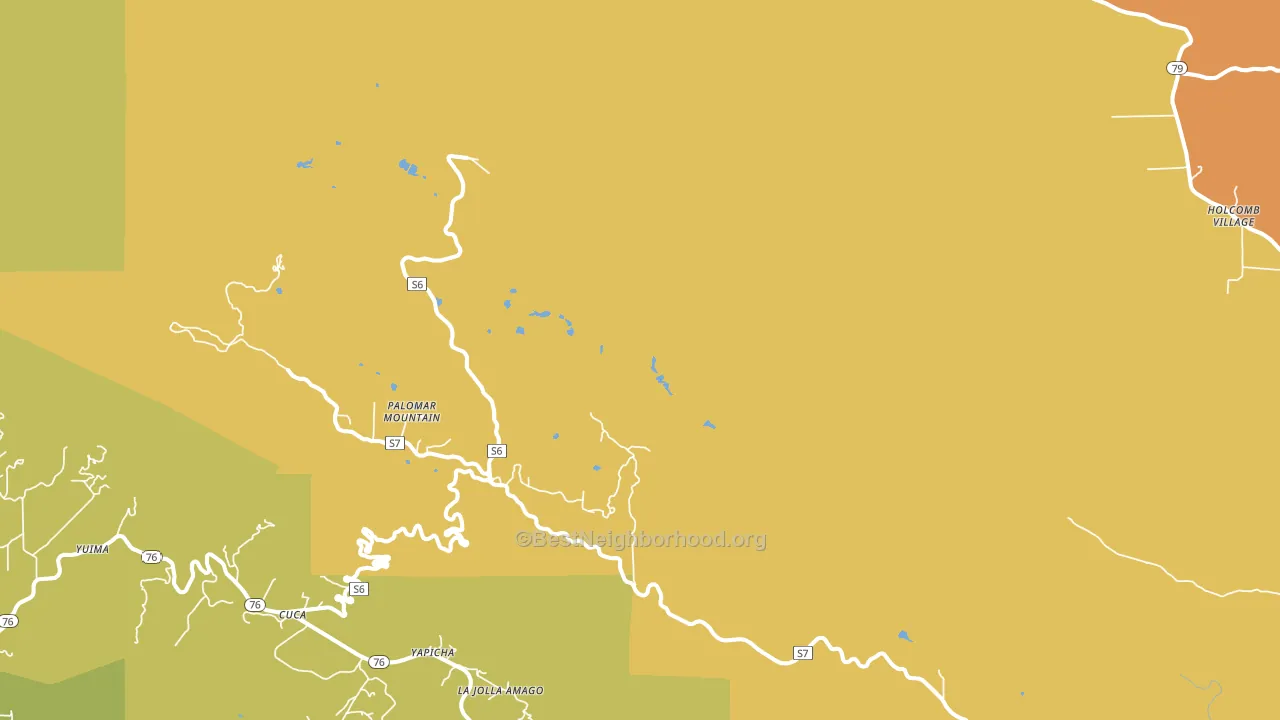 92060, CA block-group voter-turnout map