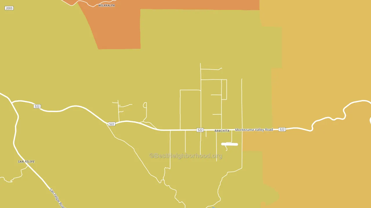 92066, CA block-group voter-turnout map