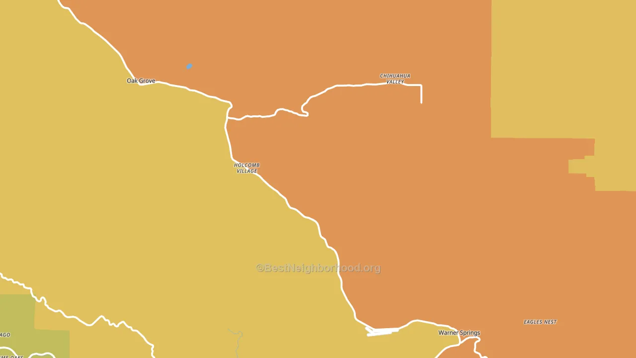 92086, CA block-group voter-turnout map