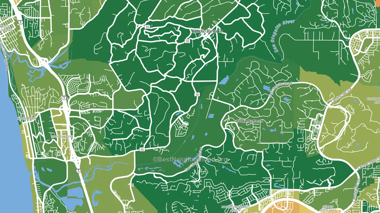 92091, CA block-group voter-turnout map