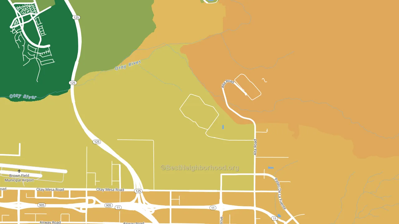 92179, CA block-group voter-turnout map