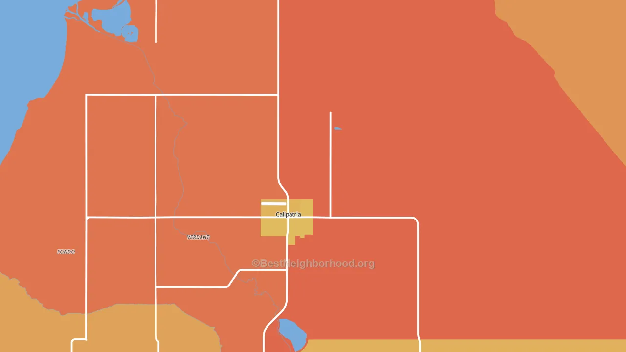 92233, CA block-group voter-turnout map