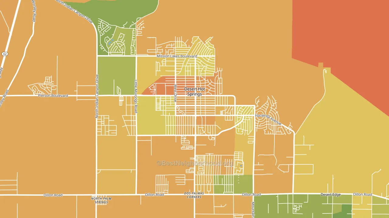 92240, CA block-group voter-turnout map