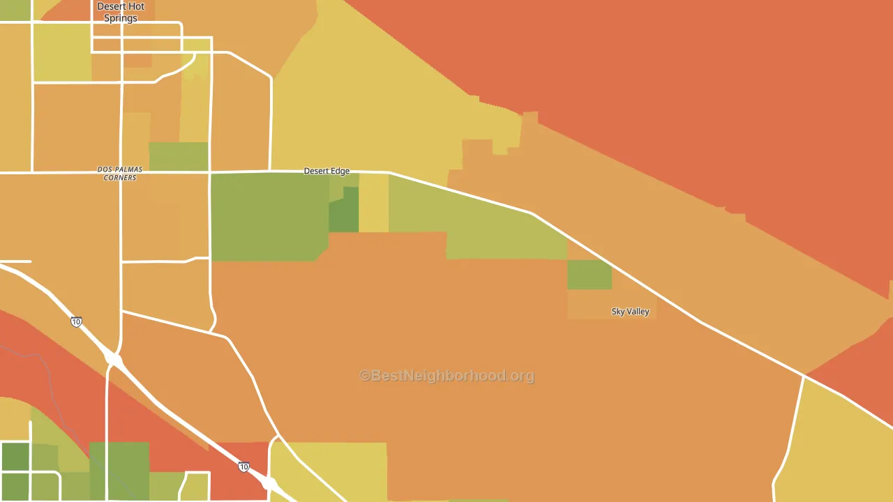 92241, CA block-group voter-turnout map