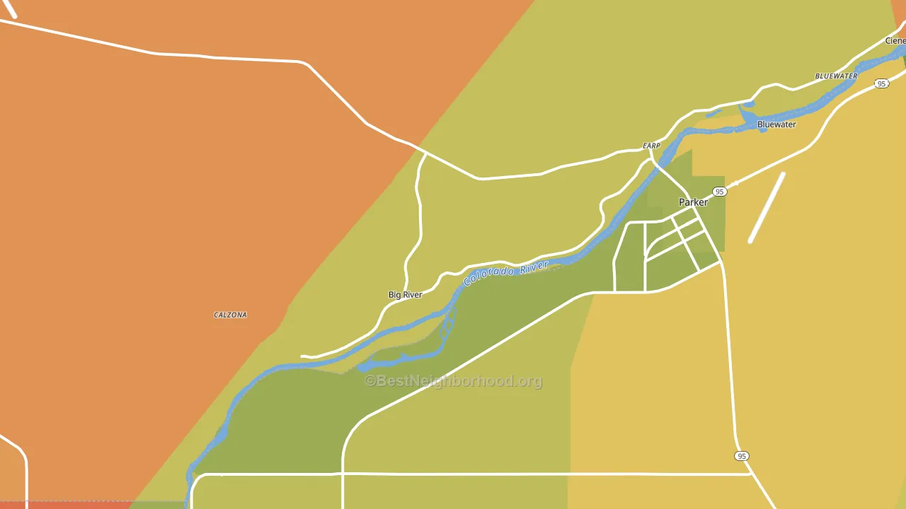 92242, CA block-group voter-turnout map