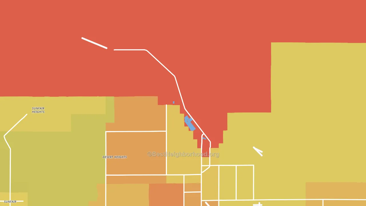 92278, CA block-group voter-turnout map