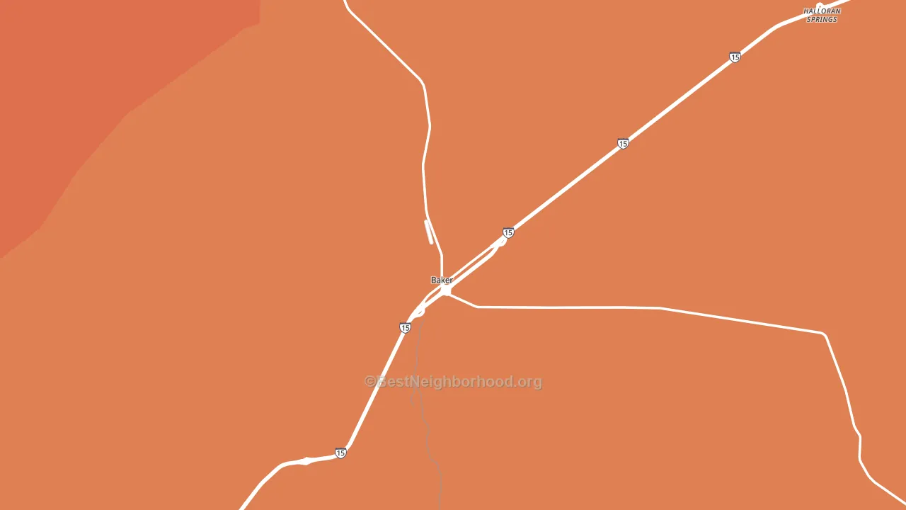92309, CA block-group voter-turnout map