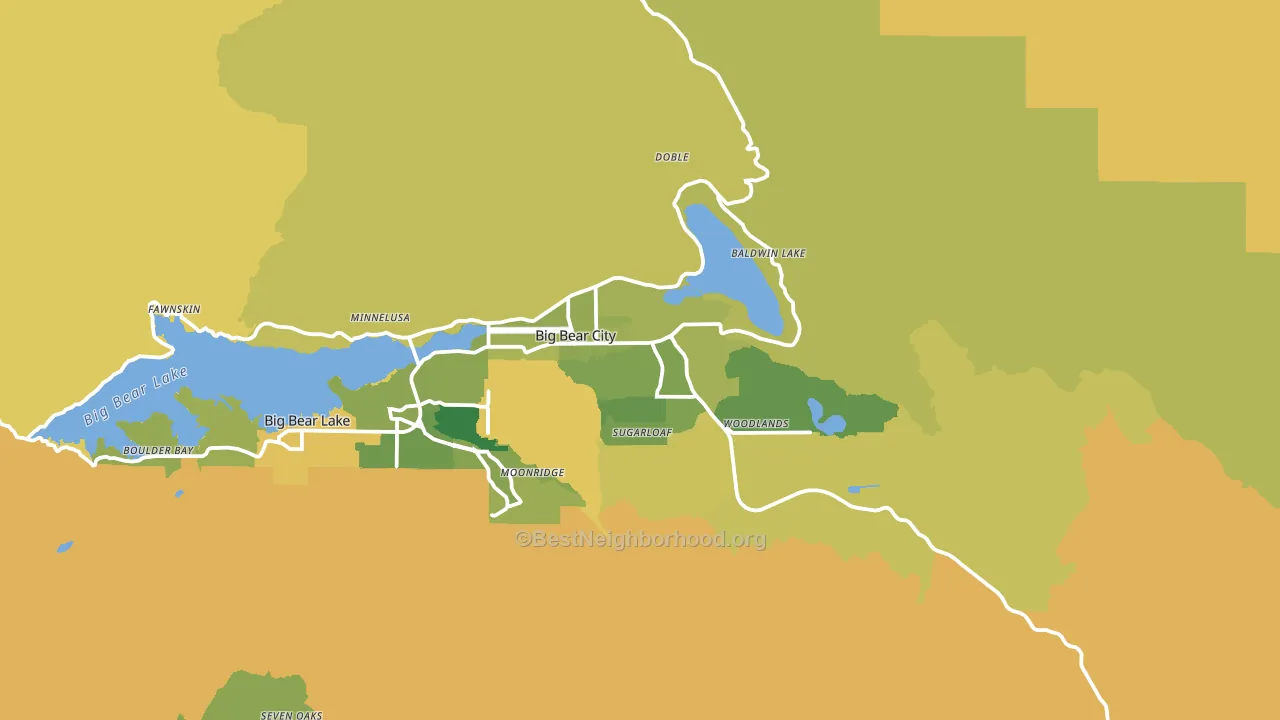 92314, CA block-group voter-turnout map