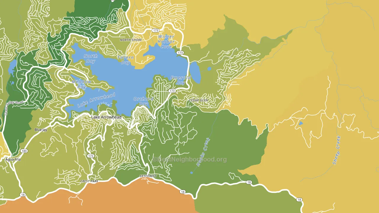 92321, CA block-group voter-turnout map