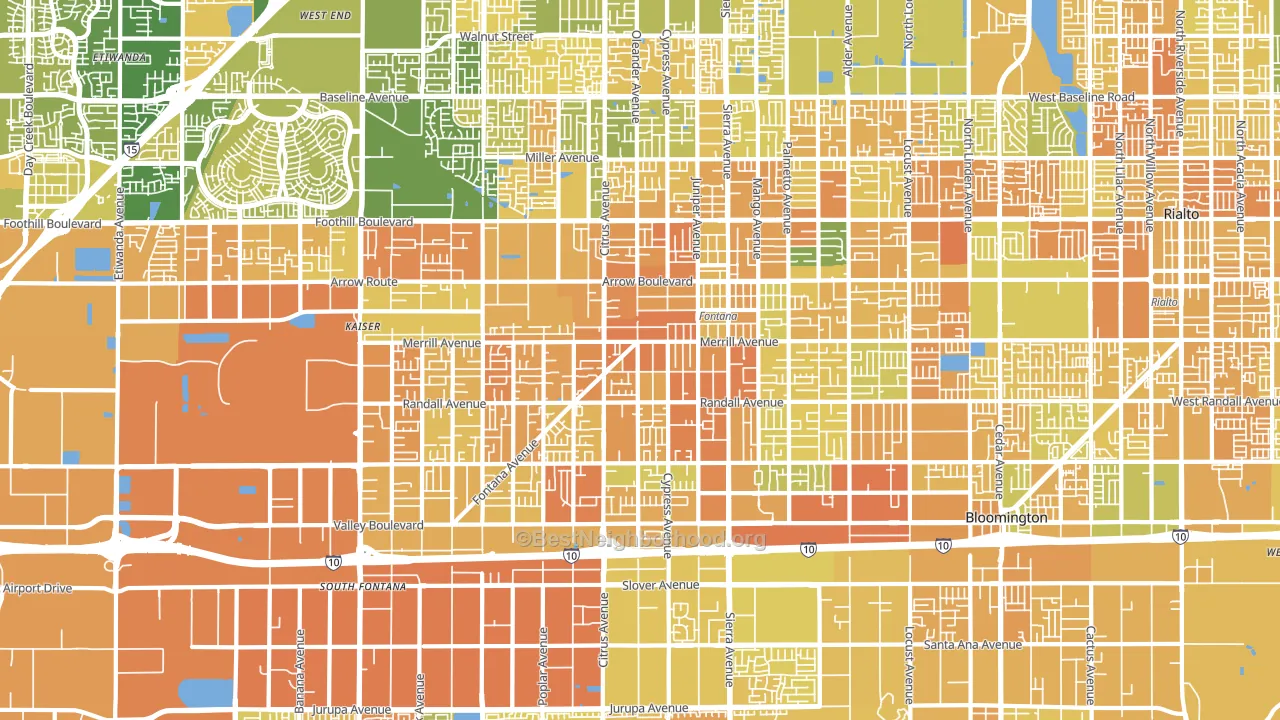 92335, CA block-group voter-turnout map
