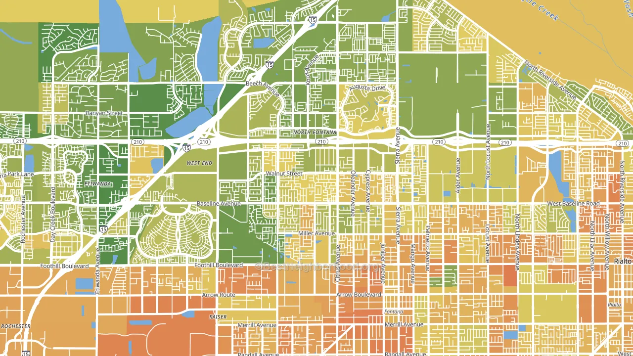 92336, CA block-group voter-turnout map