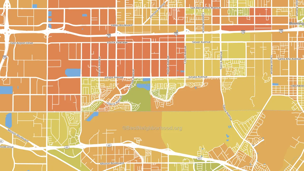 92337, CA block-group voter-turnout map