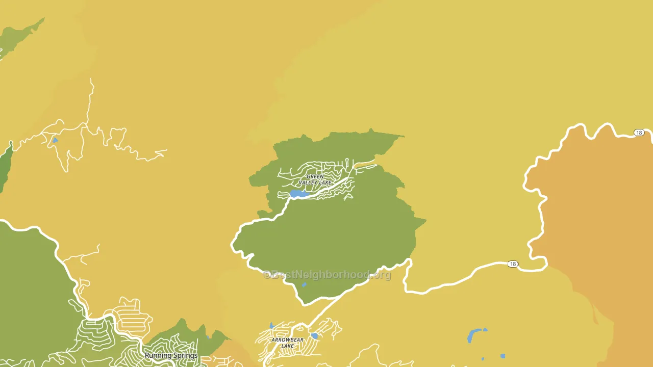 92341, CA block-group voter-turnout map