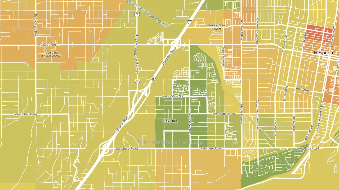 92344, CA block-group voter-turnout map