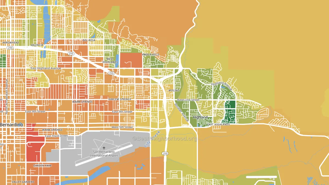 92346, CA block-group voter-turnout map