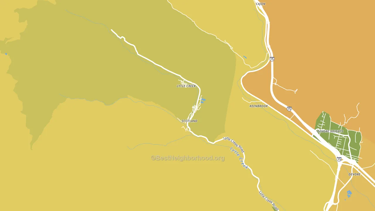 92358, CA block-group voter-turnout map