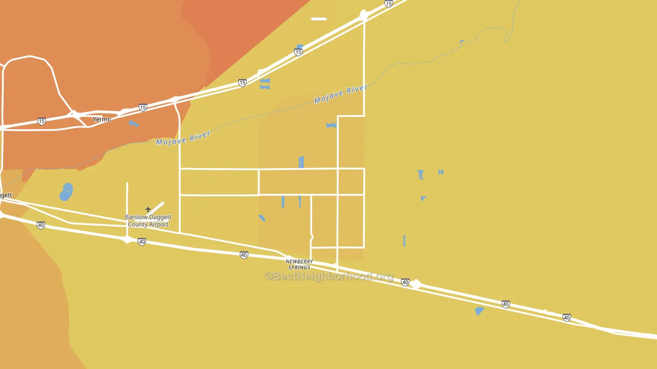 92365, CA block-group voter-turnout map