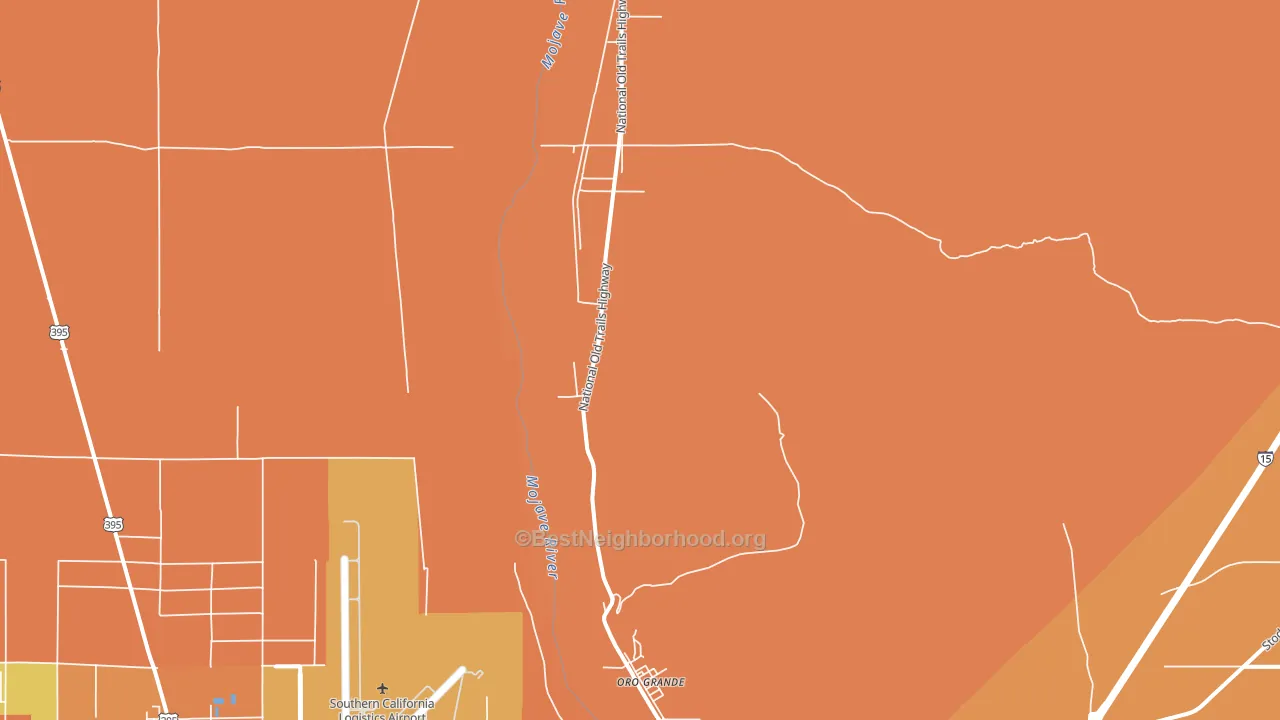 92368, CA block-group voter-turnout map