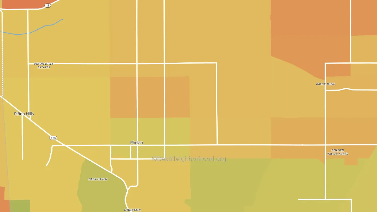 92371, CA block-group voter-turnout map