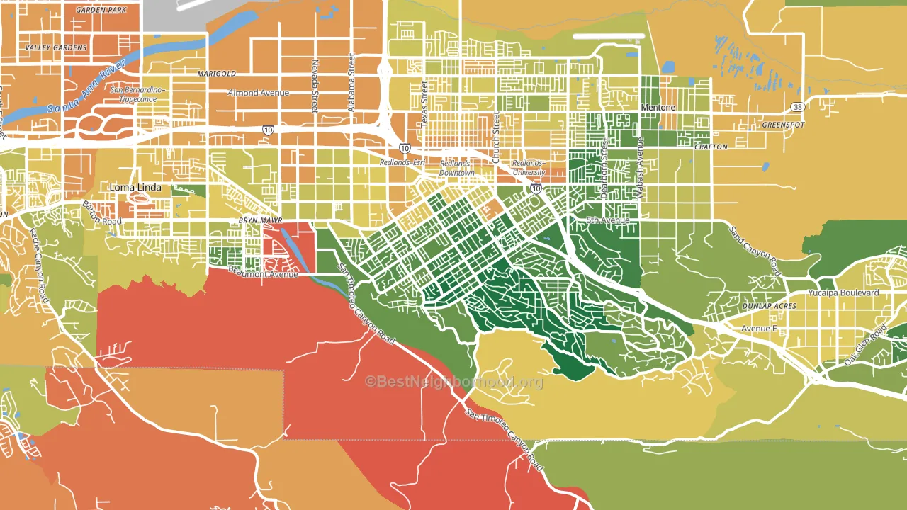 92373, CA block-group voter-turnout map